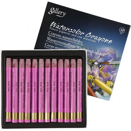 Gallery Aquarell, frisches Pink (316), L: 9,3 cm, 12 Stk / 1 Pkg.