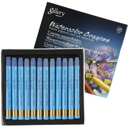 Gallery Aquarell, himmelblau (337), L: 9,3 cm, 12 Stk / 1 Pkg.