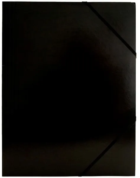 BNT Gummibandmappe schwarzer Karton A4