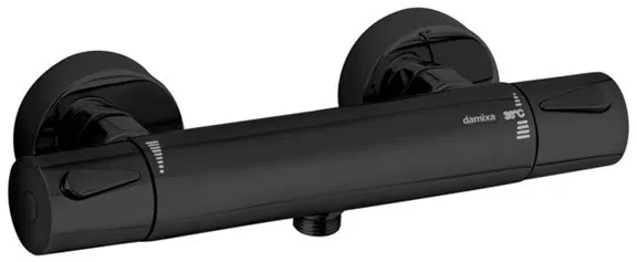 Damixa Silhouet Duscharmatur, matt schwarz