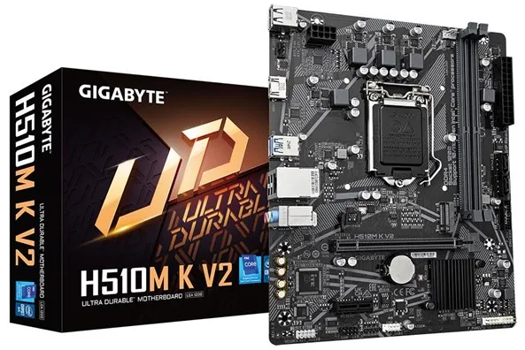 GIGABYTE H510M K V2 Mainboard - Intel H470 - Intel LGA1200 Socket - DDR4 RAM - Micro-ATX