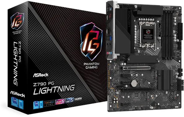 ASRock Z790 PG Lightning Mainboard - Intel Z790 - Intel LGA1700 Socket - DDR5 RAM - ATX
