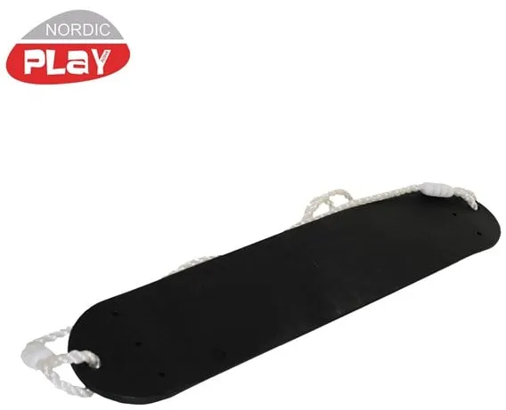 Nordic Play Weiche Schaukel mit Seil, schwarz