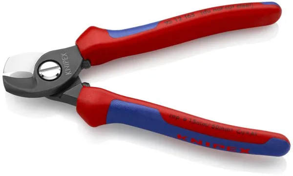 Knipex Kabelschneider, braun beschichtet, mit Mehrkomponentengriff 165 mm