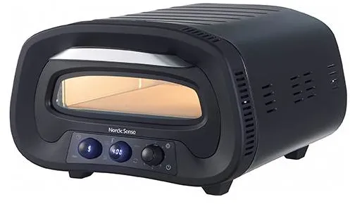 Nordic Sense Elektrischer Pizzaofen 1700 W - Schwarz