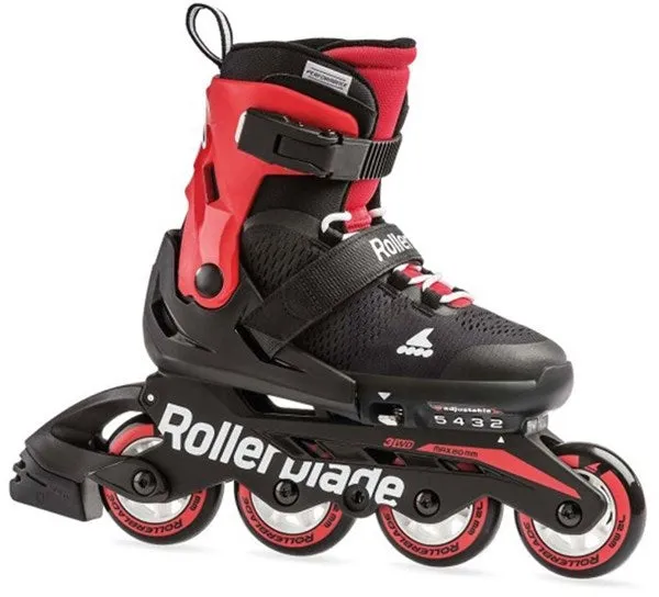 Rollerblade Rollschuhe Schwarz/Rot - Größe 33-36,5