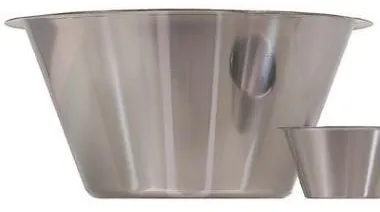 Hohe Schüssel aus Edelstahl Ø40,5xH24 cm, 14 L