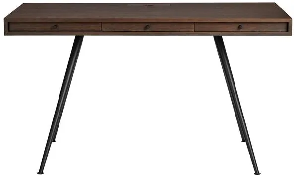 NORR11 JFK Schreibtisch aus dunkel geräucherter Esche furniert