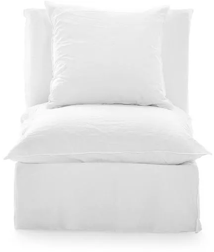 Gervasoni Ghost 06 Modulsofa ohne Armlehne Lino Bianco